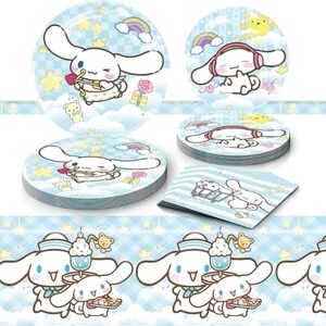 NWT Cinnamoroll Party Set x 2 (Total 82pcs)
